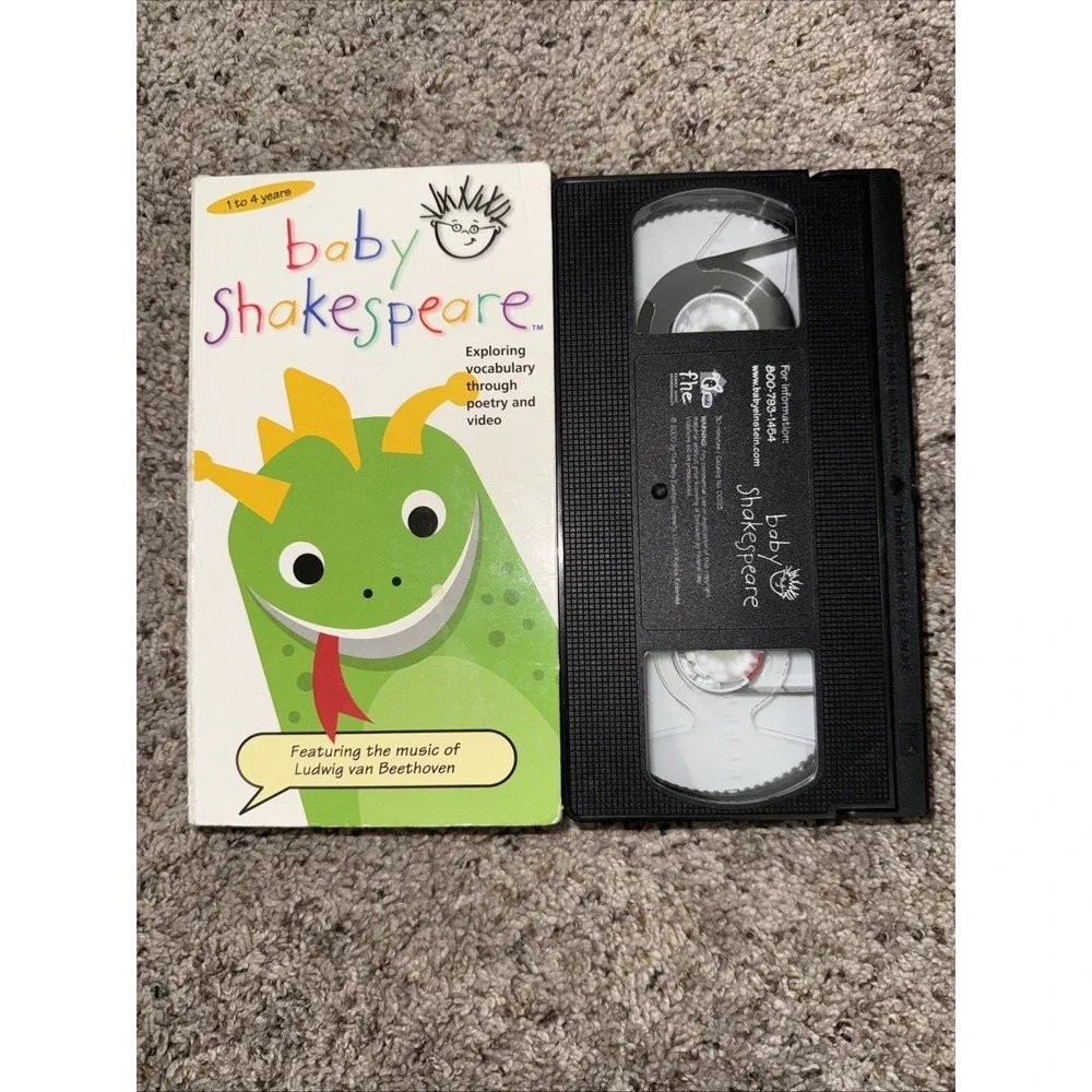 Baby Shakespeare‎ VHS Tape 2000 1-4 Years Exploring Vocabulary Through Art Rare